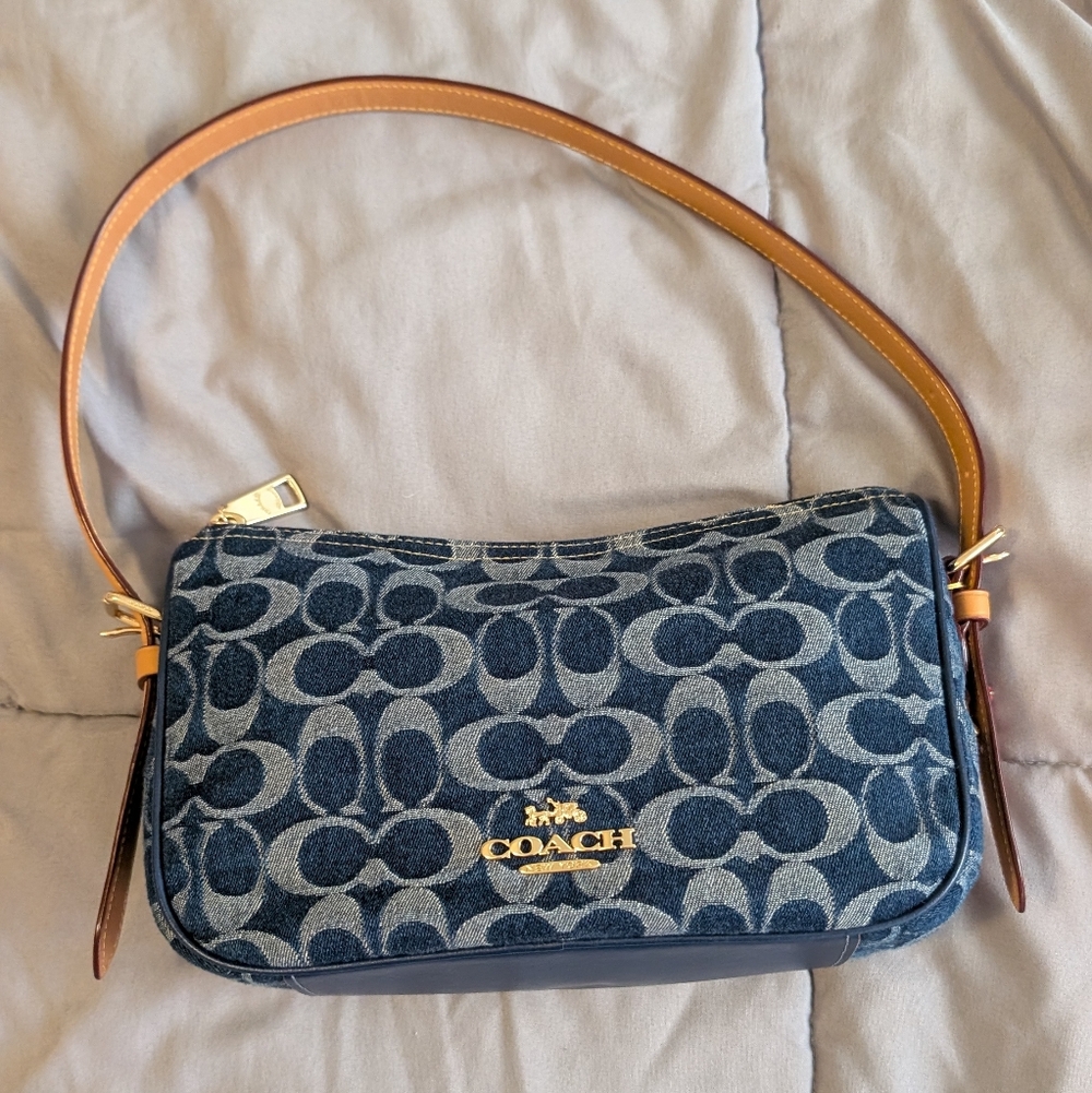 Coach Kailey Denim Shoulder Bag